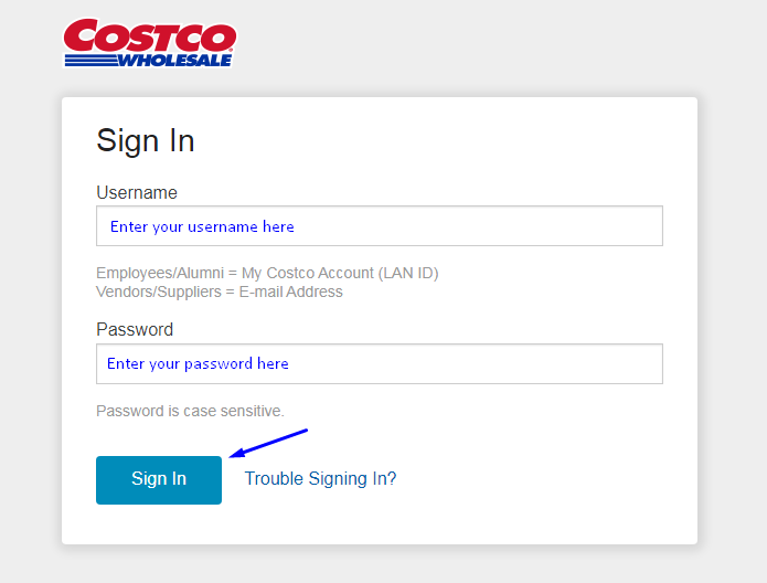 Costco employee site login