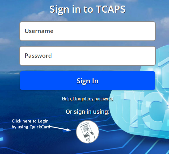 TCAPS Cloud Login